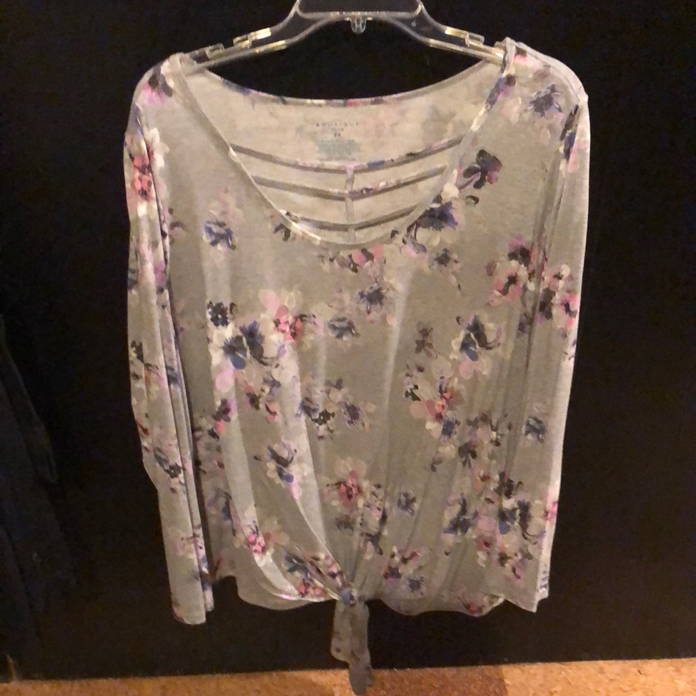 Long sleeve ladder tee